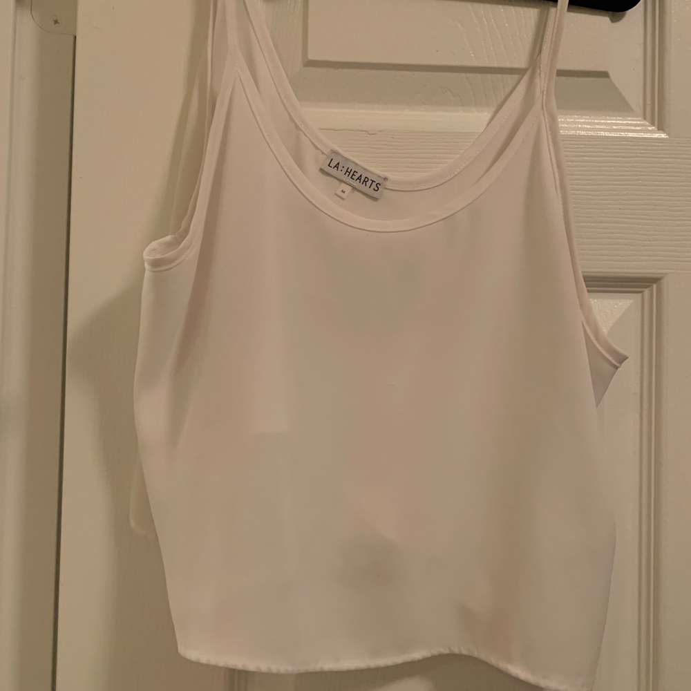 White crop top